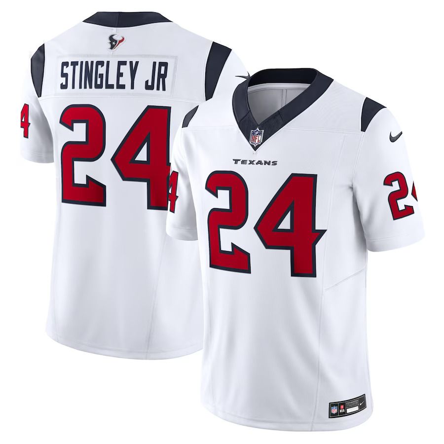 Men Houston Texans #24 Derek Stingley Jr. Nike White Vapor F.U.S.E. Limited NFL Jersey